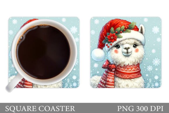 Christmas Lama Coaster Design: Illustrations Review