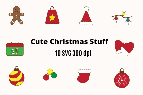 Christmas Stuff Svg Set: Festive Illustrations