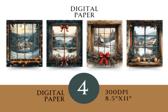 Cozy Christmas Digital Paper & Illustrations Review
