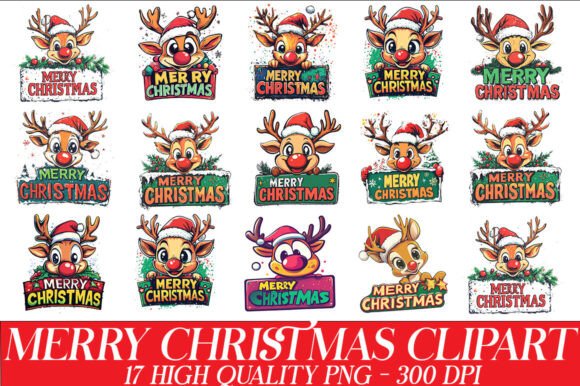 Merry Christmas Designs: Festive Illustrations