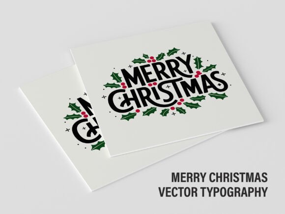 Merry Christmas Vector Typography V2 03 Review