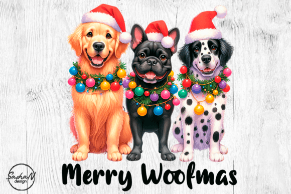 Merry Woofmas PNG: Festive Illustrations