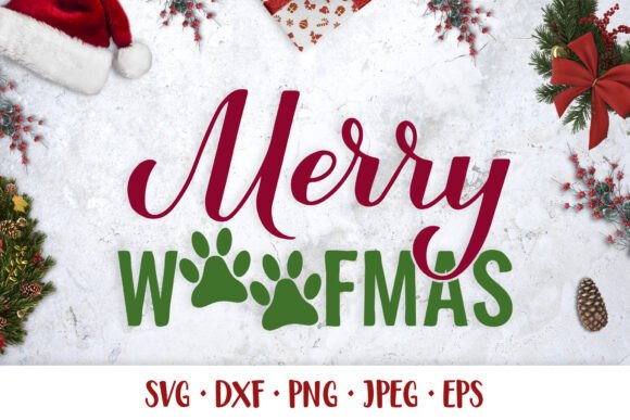 Merry Woofmas SVG: Festive Illustrations