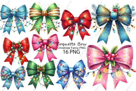Review: Christmas Fancy Coquette Bow PNG Illustrations