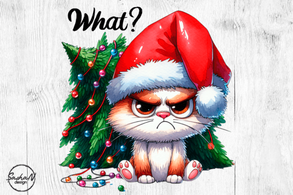 Review: Funny Christmas Cat Sublimation Designs
