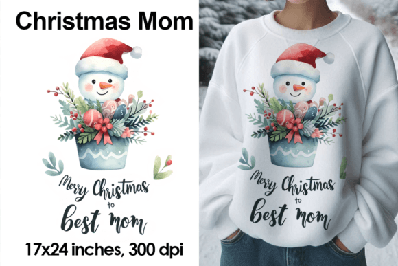Review: Watercolor Christmas Mom Sublimation PNG