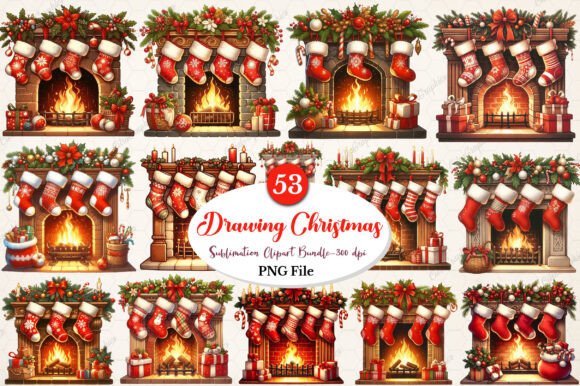 Vintage Drawing Christmas Clipart Bundle Review